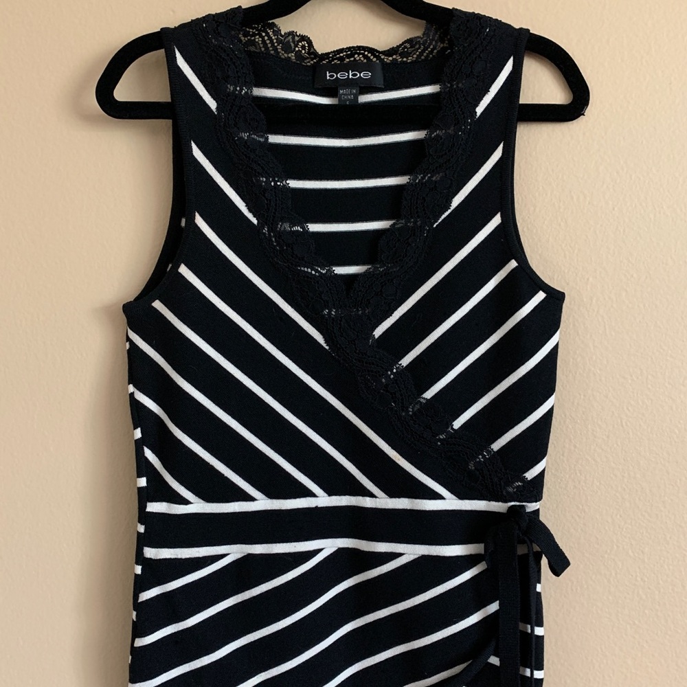 Bebe knit sleeveless top, S